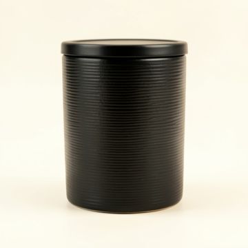 Cove Brook Storage Canister With Lid - Black (synthetic illustration; no displayed measurements)