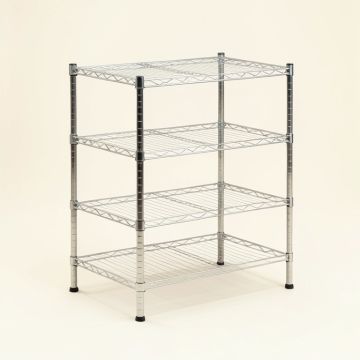 Hicks 47.2 '' H X 23.6 '' W X 13.8 '' D 4-Tier Shelving Unit Storage Rack (synthetic illustration; no displayed measurements)