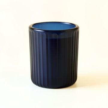 Ash Branch Empty Candle Holder - Navy (synthetic illustration; no displayed measurements)