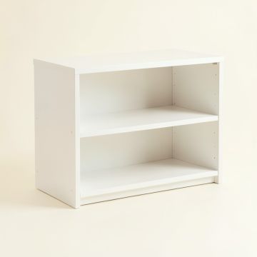 Juniper Bluff Low Bookcase - White (synthetic illustration; no displayed measurements)