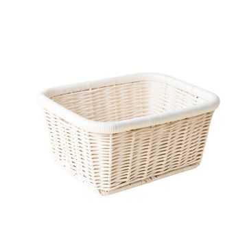 Hazel Canyon Empty Storage Basket - White
