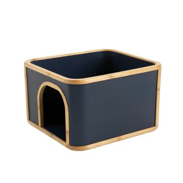 Cedar Dell Empty Furniture-Style Litter Enclosure - Navy