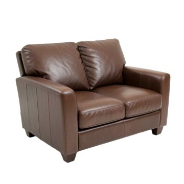 Dutson 54 '' Genuine Leather Square Arm Reclining Loveseat