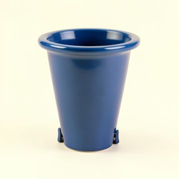 Maple Bluff Empty Railing Planter With Integral Brackets - Blue (synthetic illustration; no displayed measurements)