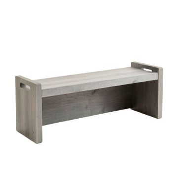 Glen Crest Narrow Outdoor Storage Bench - Gray