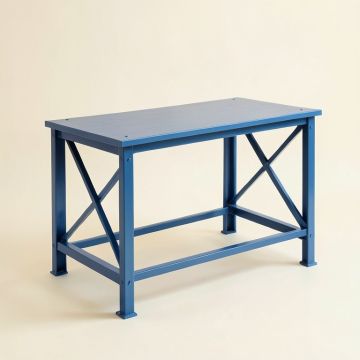 Flint Brook Empty Workshop Workbench - Blue (synthetic illustration; no displayed measurements)