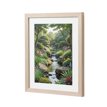 Rock Garden Gel Coat - 2 Piece Picture Frame Set Print Set On Canvas