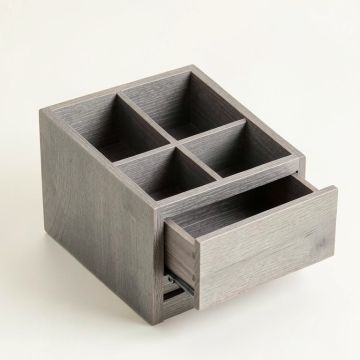 Spruce Bluff Empty Coffee-Station Organizer - Gray (synthetic illustration; no displayed measurements)