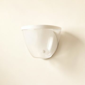 Moss Dale Wall Sconce Mounted On A Plain Wall - White (synthetic illustration; no displayed measurements)