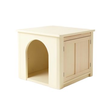 Clay Crossing Empty Furniture-Style Litter Enclosure - Cream