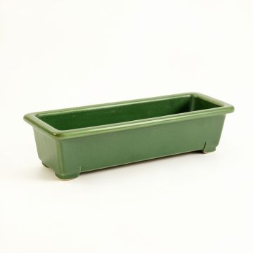 Alder Brook Empty Railing Planter With Integral Brackets - Green (synthetic illustration; no displayed measurements)