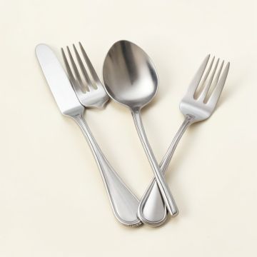 Quartz 4 Piece Flatware Set , Service For 1 (synthetic illustration; no displayed measurements)