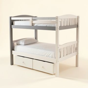 Alydar Twin Over Full Bunk Bed With With 2 Drawers (synthetic illustration; no displayed measurements)