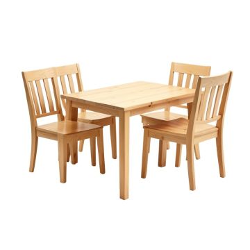 Padstow 3 - Piece Pine Solid Wood Breakfast Dining Set