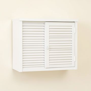 Hazel Bend Wall-Mounted Entry Cabinet - White (synthetic illustration; no displayed measurements)