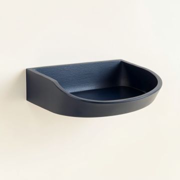Moss Field Wall-Mounted Cat Perch - Navy (synthetic illustration; no displayed measurements)