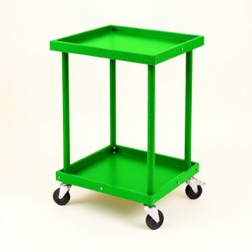 Cove Brook Empty Rolling Workshop Cart - Green (synthetic illustration; no displayed measurements)