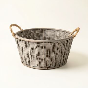 Juniper Bridge Empty Storage Basket - Gray (synthetic illustration; no displayed measurements)