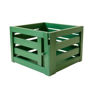 Olive Bluff Empty Furniture-Style Pet Crate - Green