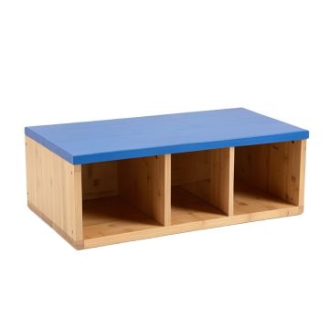 Spruce Crest Shoe Storage Bench - Blue