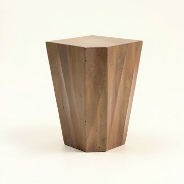 Arsenault Natural Faceted End Table (synthetic illustration; no displayed measurements)