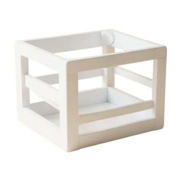 Birch Edge Empty Furniture-Style Pet Crate - White (synthetic illustration; no displayed measurements)