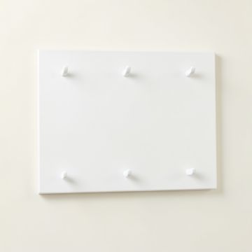 Brook Crossing Empty Wall-Mounted Tool Organizer Panel - White (synthetic illustration; no displayed measurements)