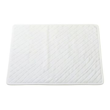 Cliff Bluff Bath Mat - White