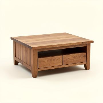 Trumbauersville Solid Wood Coffee Table With Storage (synthetic illustration; no displayed measurements)