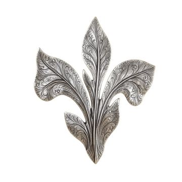 Flowing Hand Painted Etched Metal Wall Décor
