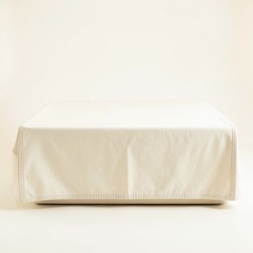 Field Falls Flat Bed Sheet - Ivory (synthetic illustration; no displayed measurements)