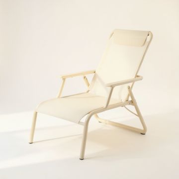 Willow Crest Outdoor Lounge Chair - Ivory (synthetic illustration; no displayed measurements)