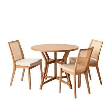 Lola 3 Piece Bistro Set With Cushions