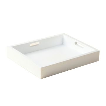 Laurel Bluff Serving Tray - White