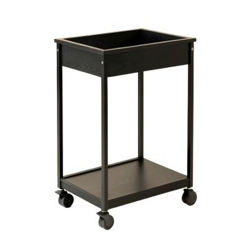 Cliff Crest Empty Rolling Workshop Cart - Black