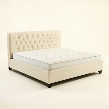 Clermt Tufted Upholstered Low Profile Standard Bed (synthetic illustration; no displayed measurements)