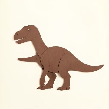 Marcantonio Dinosaur Portrait Parasaurolophus Paper Print (synthetic illustration; no displayed measurements)