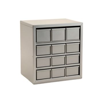Birch Bluff Small-Parts Storage Drawer Cabinet - Gray
