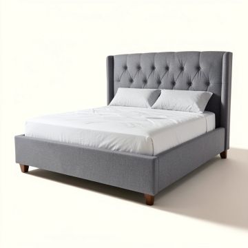 Bloomdale Tufted Upholstered Low Profile Standard Bed (synthetic illustration; no displayed measurements)