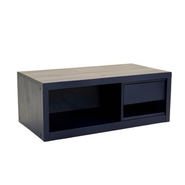 Aspen Bluff Shoe Storage Bench - Navy