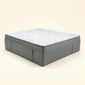 12 '' Firm Gel Memory Foam Mattress And Box Spring (synthetic illustration; no displayed measurements)