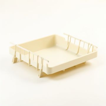Laurel Crossing Empty Under-Desk Cable Tray - Cream (synthetic illustration; no displayed measurements)
