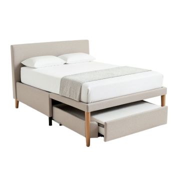 Pompano Platform Bed with Stowed Trundle