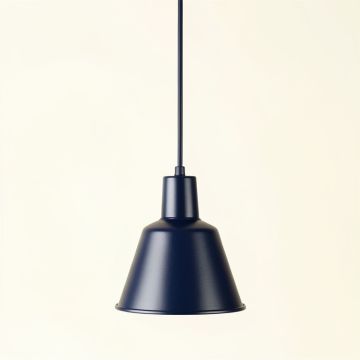Bay Arc Pendant Light Suspended From One Plain Cable (synthetic illustration; no displayed measurements)