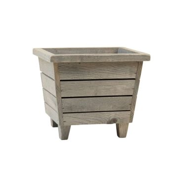 Rowan Branch Empty Raised Planter - Gray