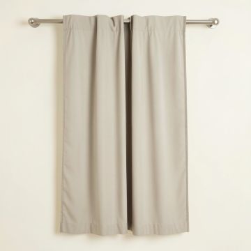 Rivau Solid Semi-Sheer Tab Top Single Curtain Panel (synthetic illustration; no displayed measurements)