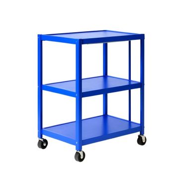 Dawn Branch Empty Rolling Workshop Cart - Blue