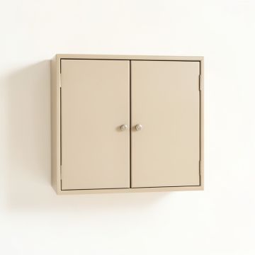 Shore Canyon Wall-Mounted Entry Cabinet - Beige (synthetic illustration; no displayed measurements)