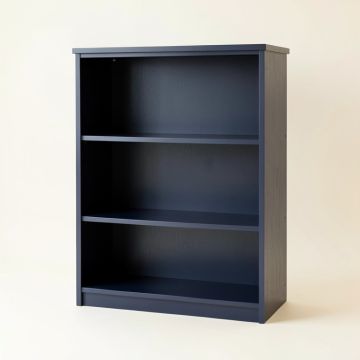 Rowan Arc Freestanding Bookcase - Navy (synthetic illustration; no displayed measurements)