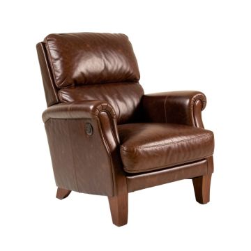 28.5 '' Wide Top Grain Leather Club Chair
